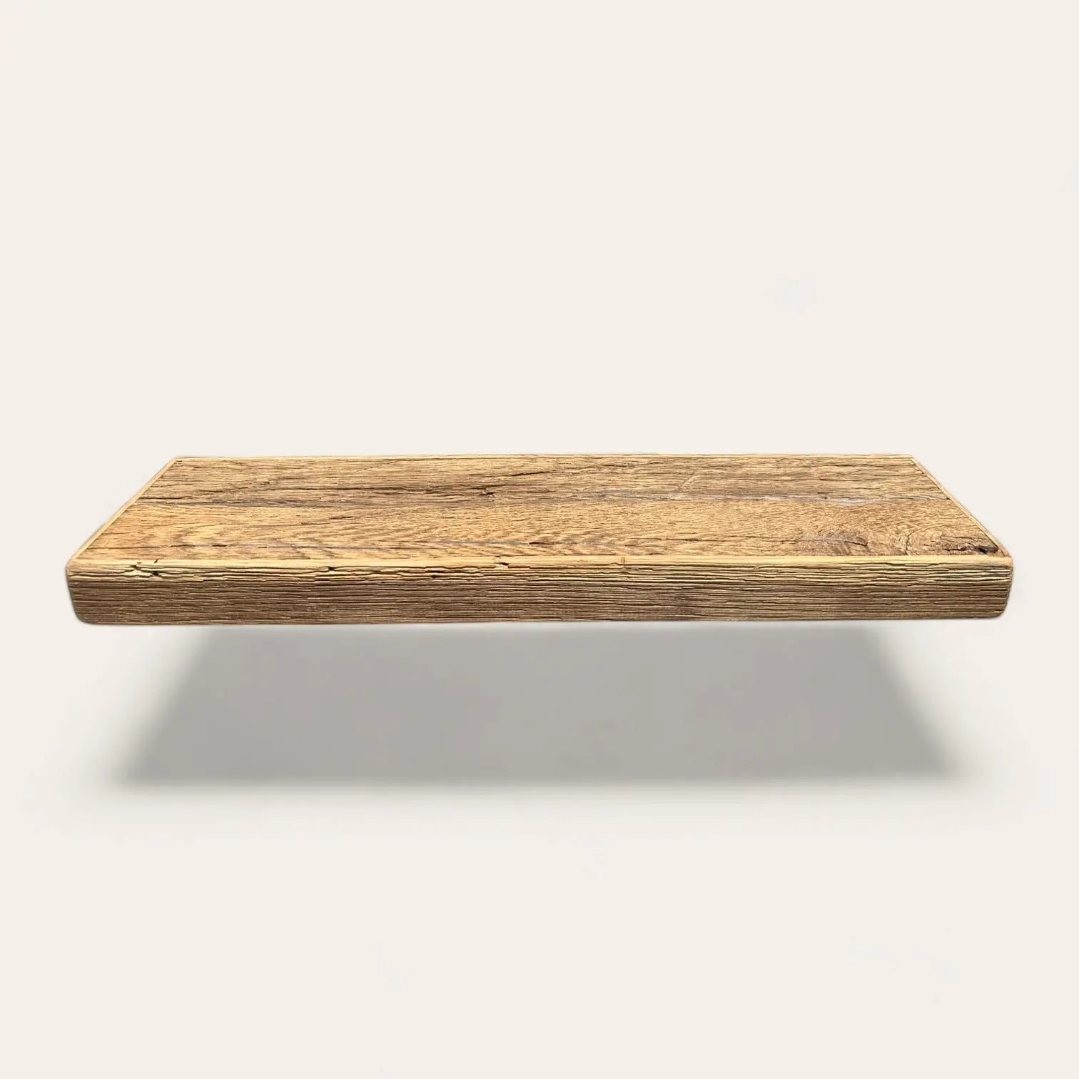 Étagère En Chêne Massif Et Fer Forgé – Fabrication Artisanale – Rustique