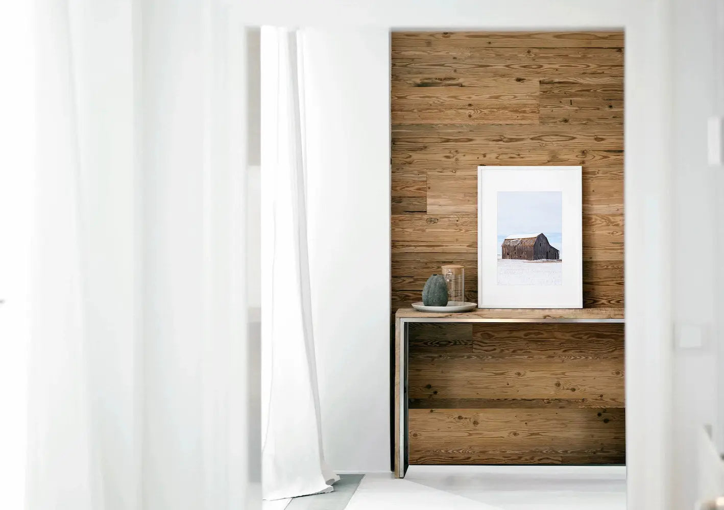 Lambris bois vieilli à coller