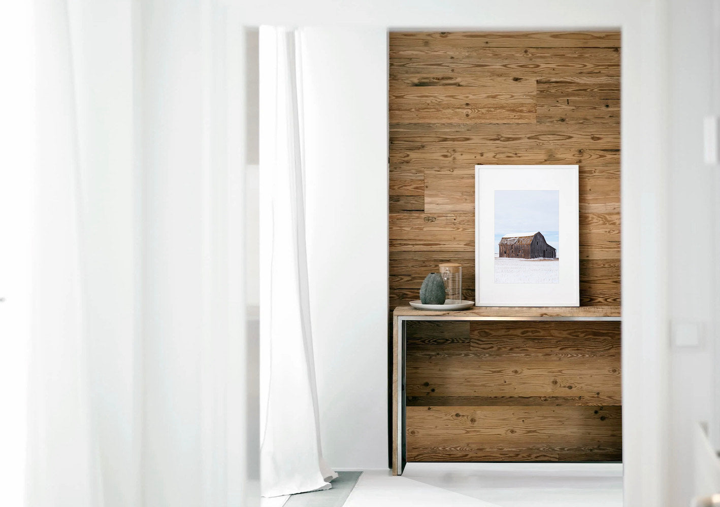 Lambris bois vieilli à coller