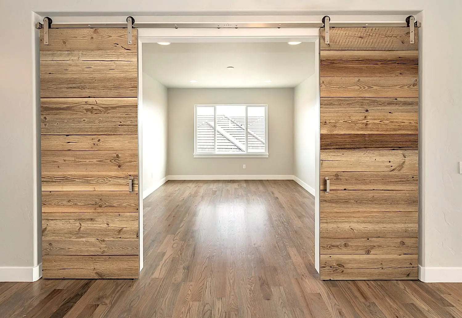 Portes coulissantes bois vieilli