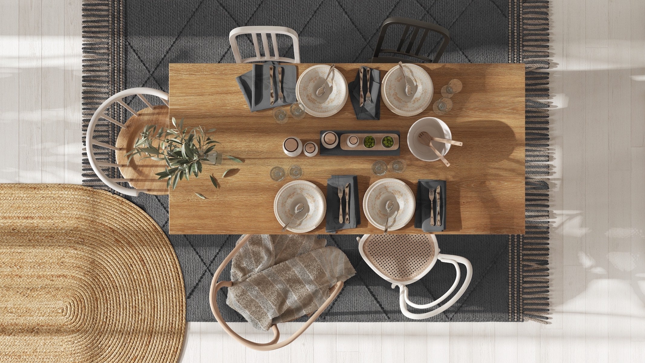 Tables en vieux bois