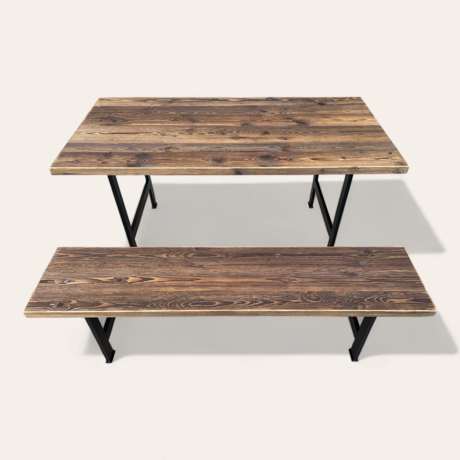 Banc Alpine, en vieux sapin Brun ou Gris