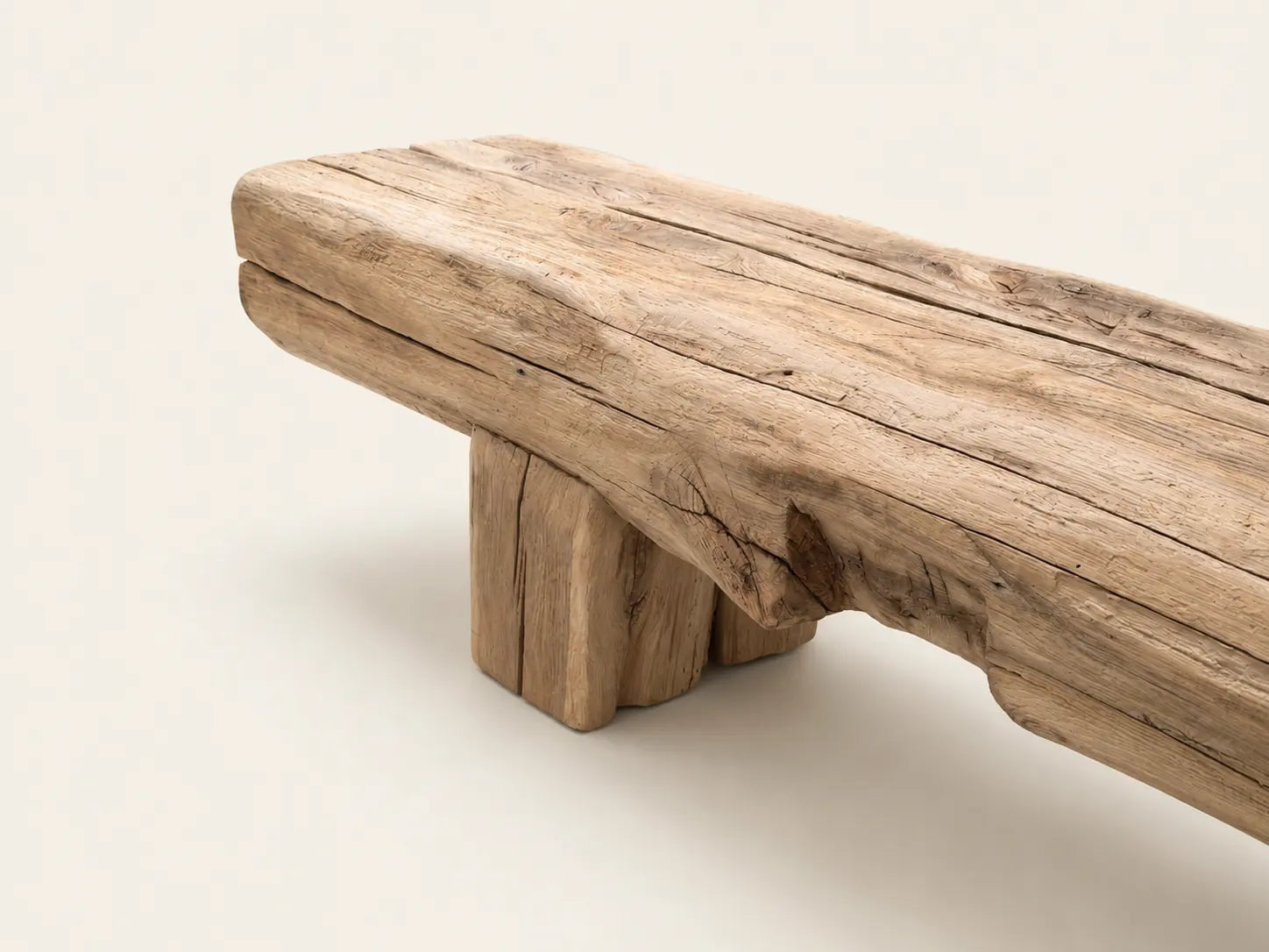 Détail du plateau et de son assemblage sur le Banc Fermette