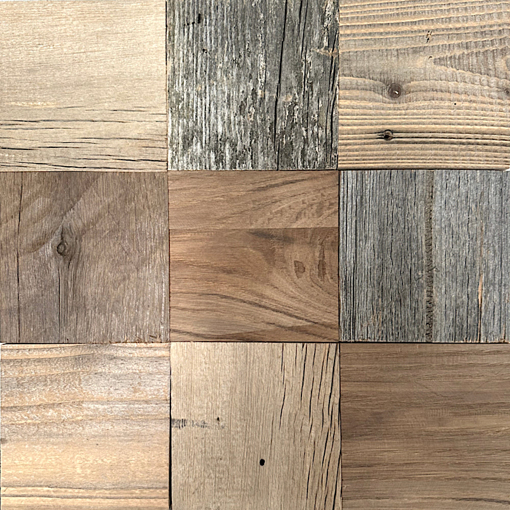 Carreaux mixte de vieux bois - Paquet de 1m²