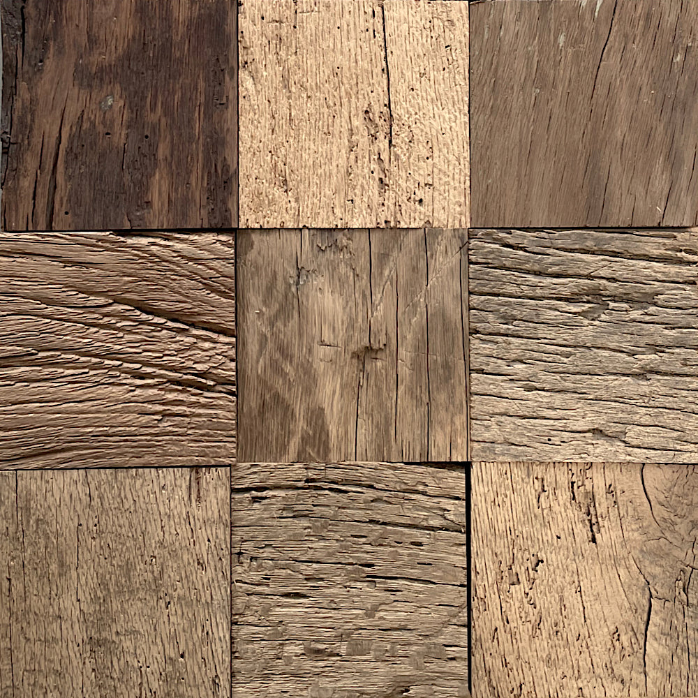 Carreaux vieux chêne brut - Paquet de 1m²