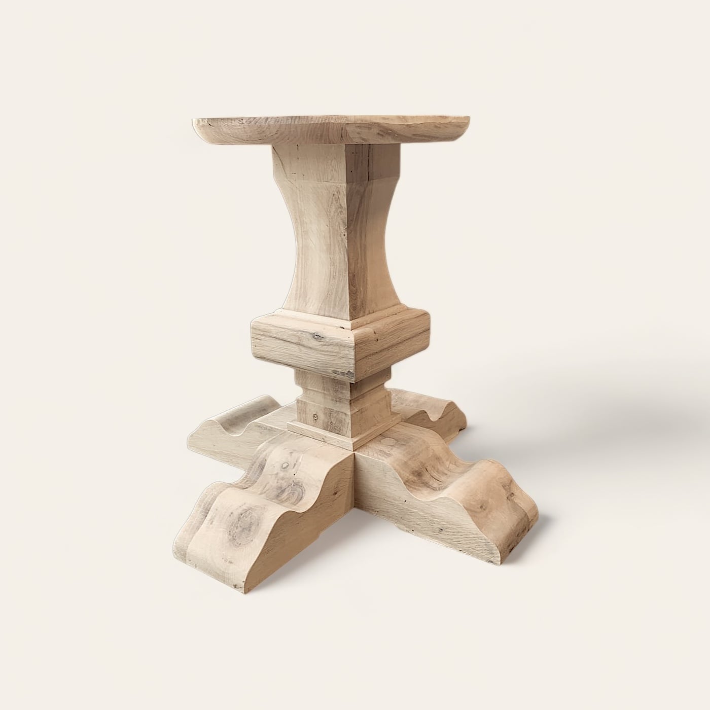 Pieds Sculptés en Bois Massif pour Tables – Modèle PBS12