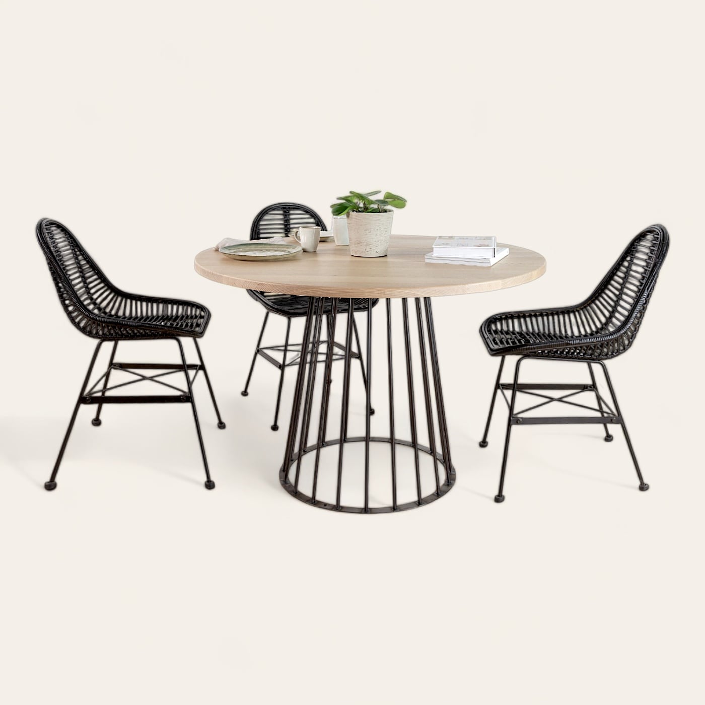 Pied de Table Ronde Élégant – Modèle PMR15