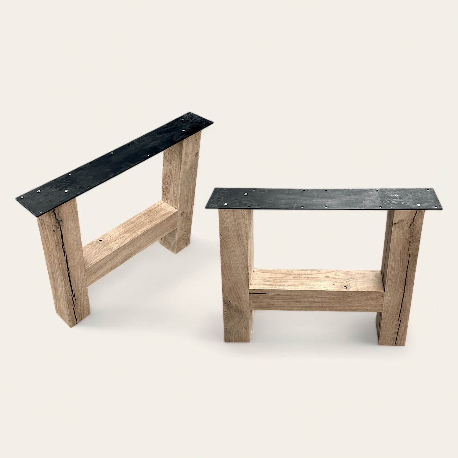 Pied de Table en Bois Massif en H - Modèle PB15
