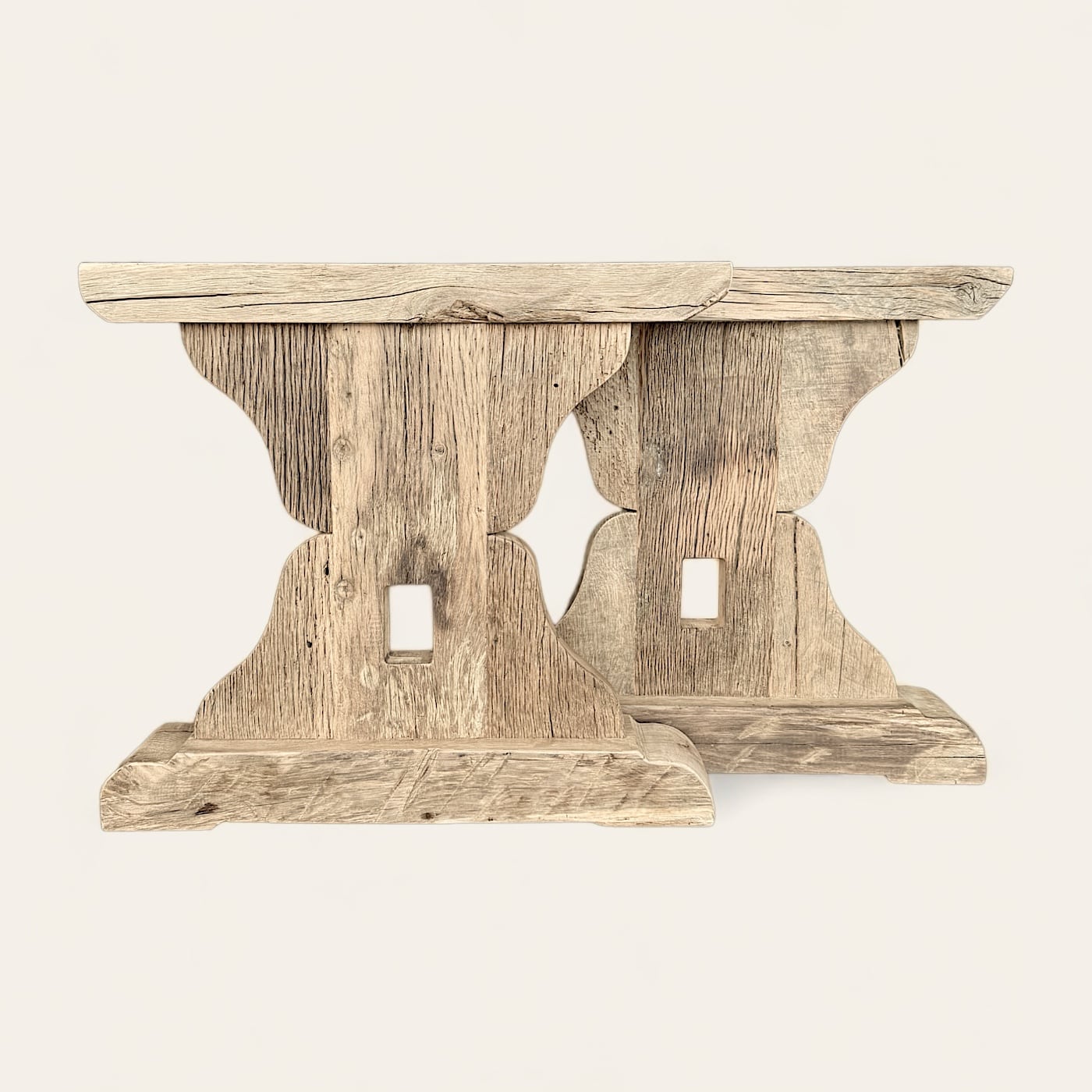 Pied de Table en Bois Massif Style Monastère - Modèle PB13