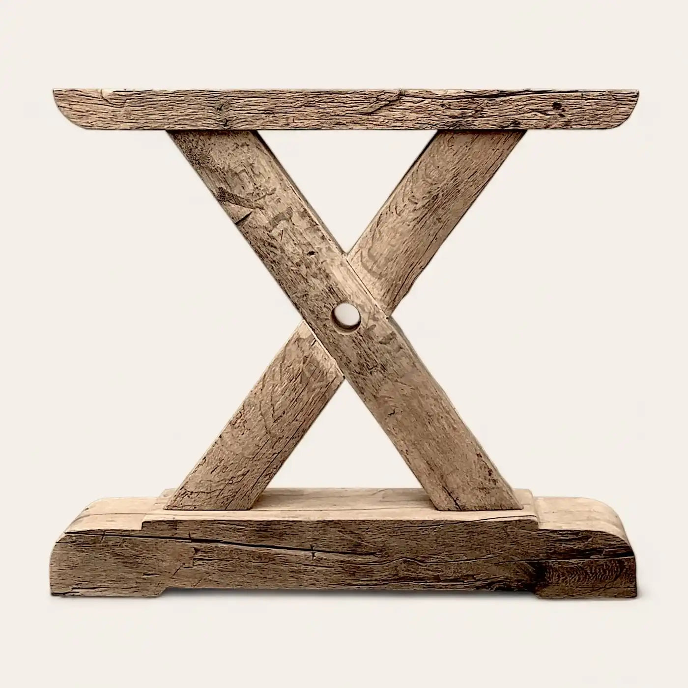 Pied de Table Rustique en Bois Massif - Modèle PB10