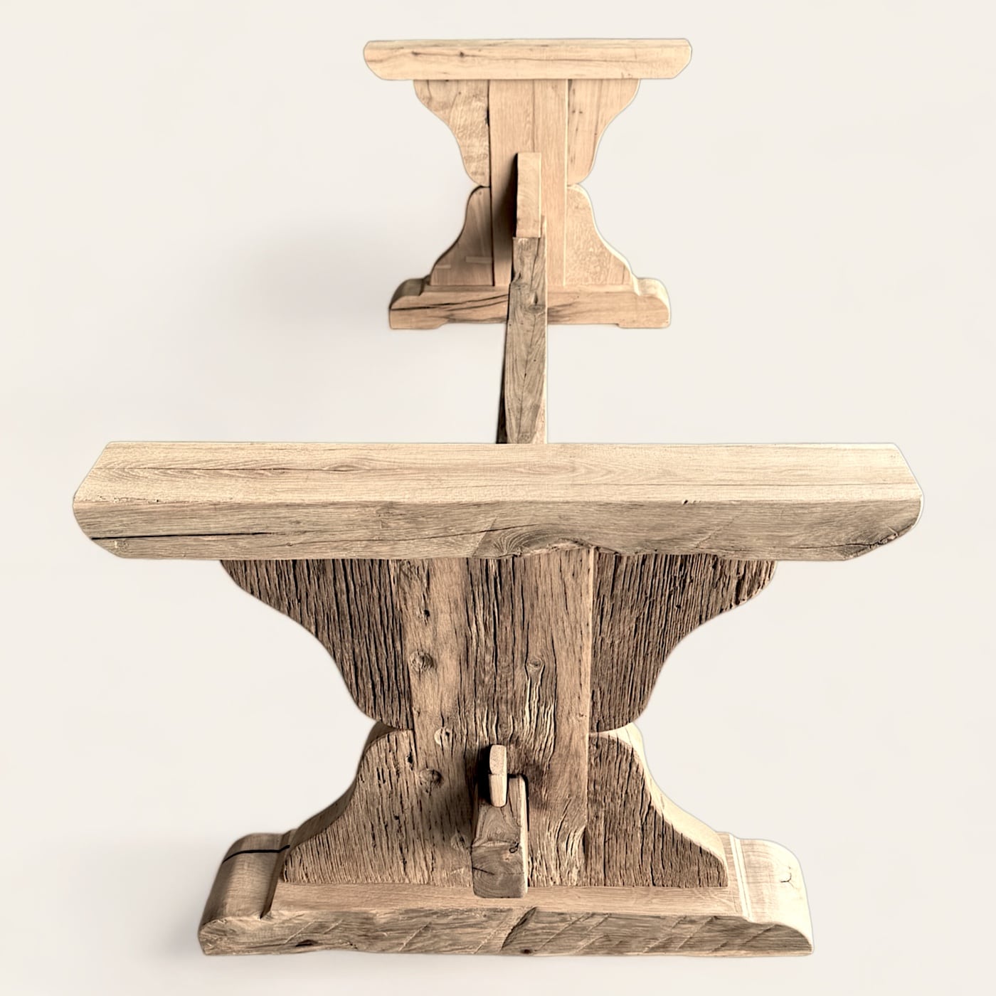 Pied de Table en Bois Massif Style Monastère - Modèle PB13