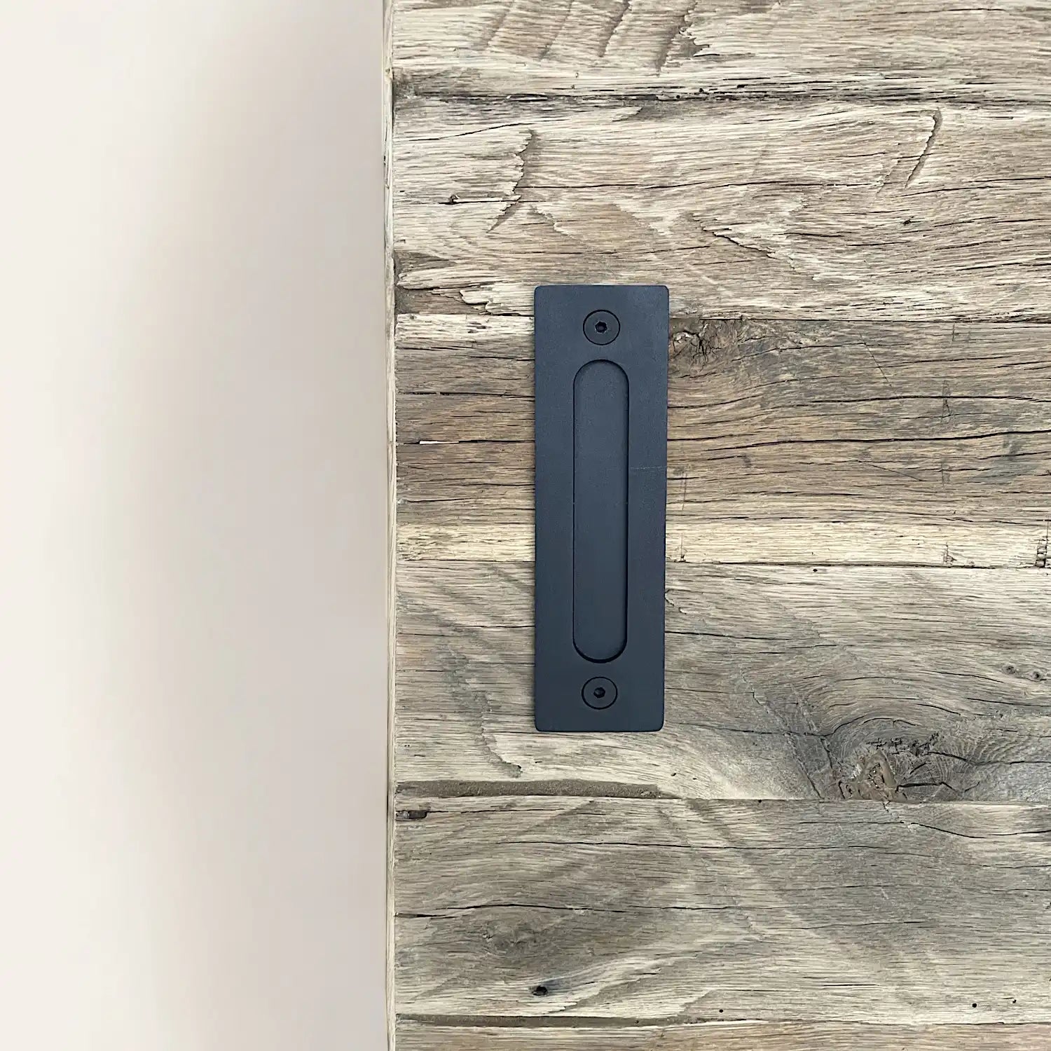 Porte coulissante bois vieilli chêne