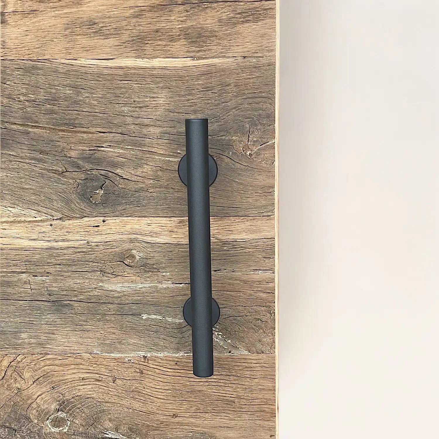 Porte coulissante bois vieilli chêne