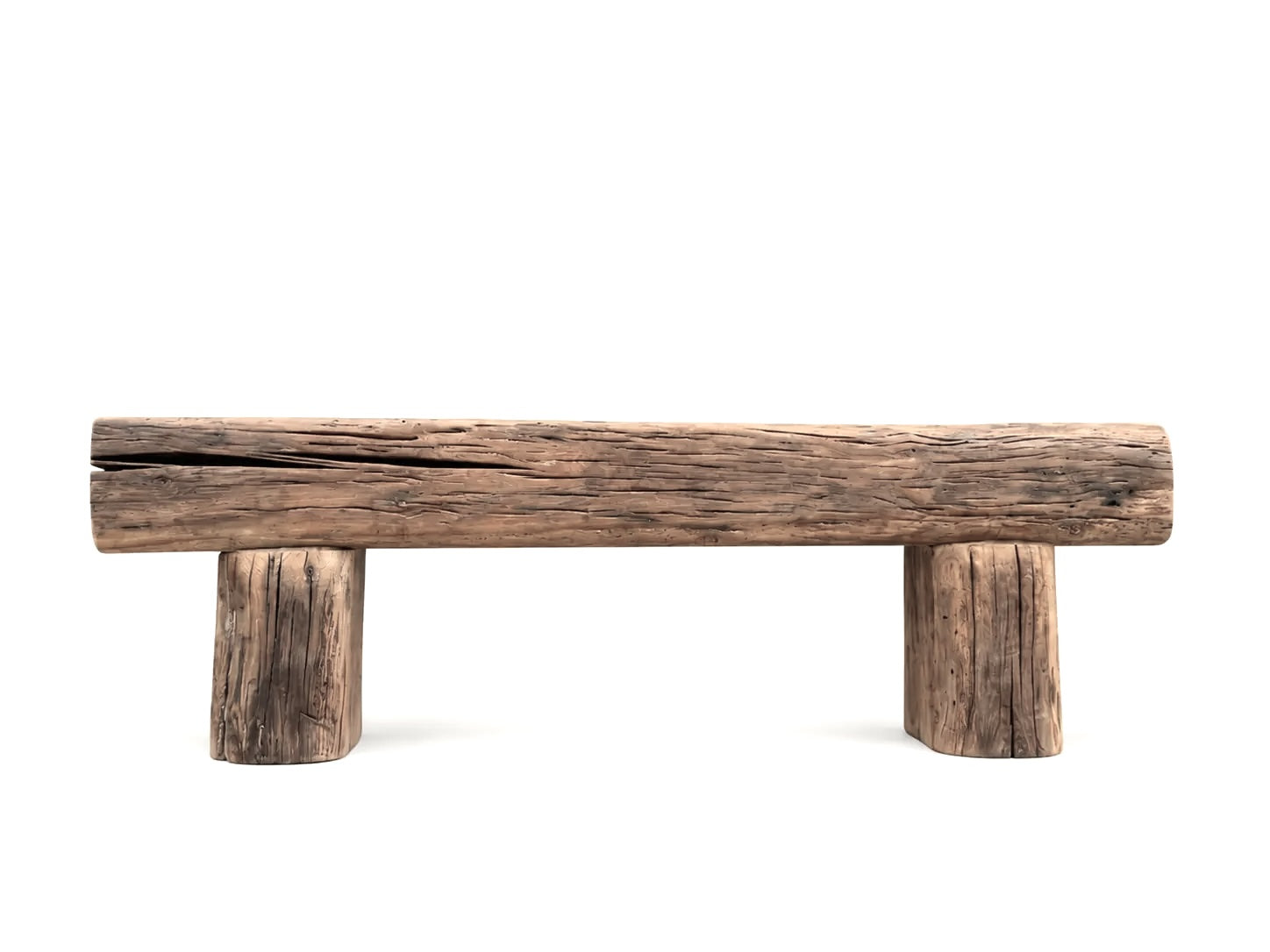 Banc Fermette vu de face avec ses deux pieds