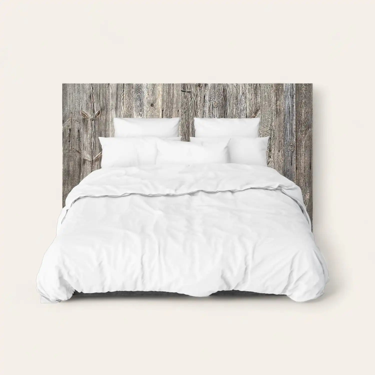 Tête de lit rustique en vieux sapin gris