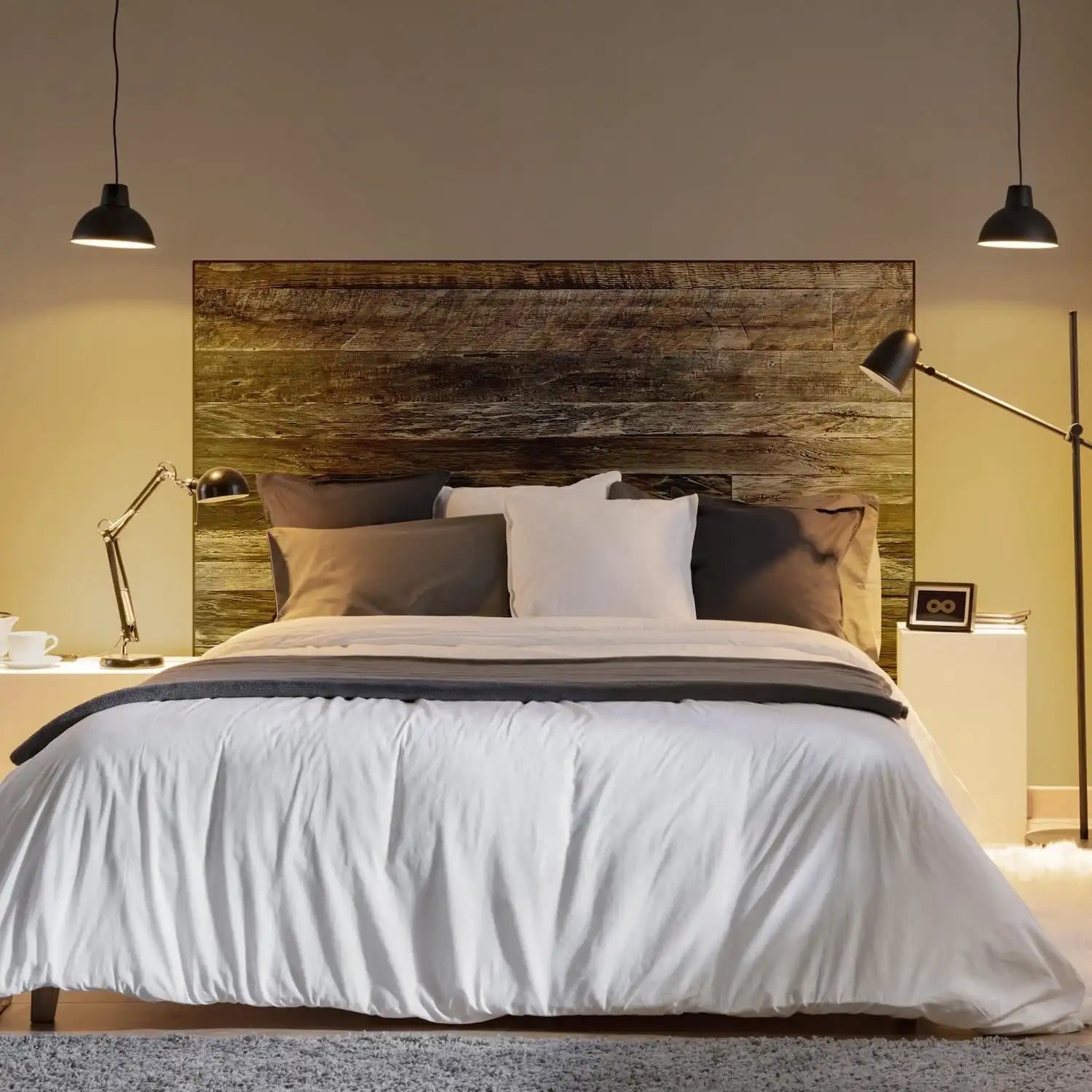 Tête de lit rustique en vieux chêne